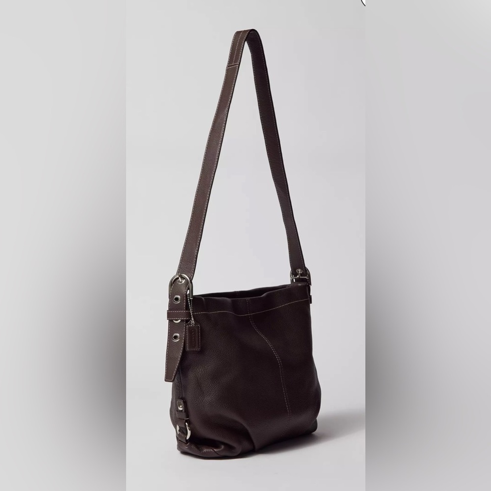 COACH Y2K BROWN PEBBLE LEATHER CONVERTIBLE SHOULDER/CROSSBODY BAG
#K1176… - Picture 2 of 16